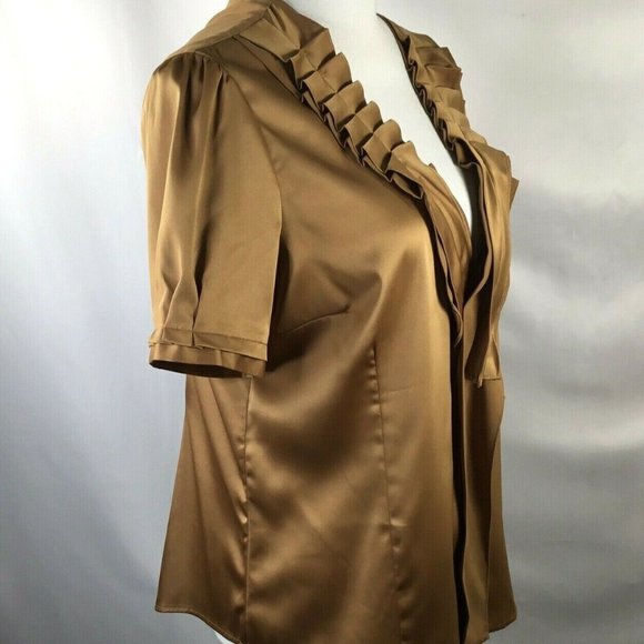 Bob Mackie Studio~Deep Gold~Detailed Neckline~ - Picture 4 of 8